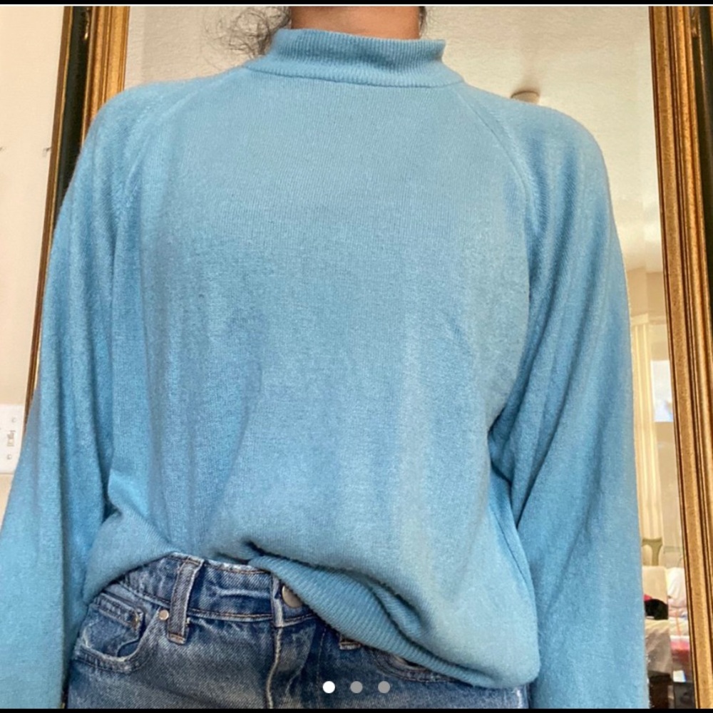 Baby Blue Mockneck